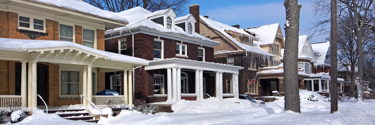 Facing Judgment About Chronic Pain and Invisible Illness Residential street in winter.