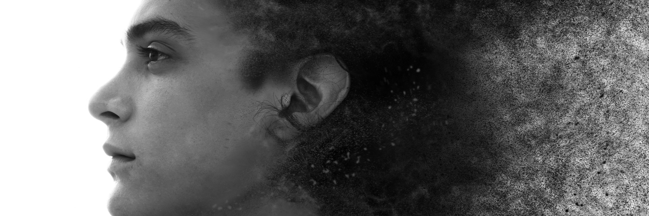 No, Depression Isn't Just a 'Phase' Unusual artistic effect of a man disappearing into thin air