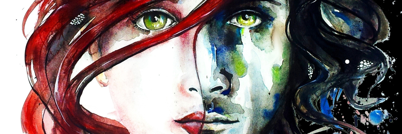 Why My Borderline Personality Disorder Makes Me Seem 'Manipulative' woman watercolor