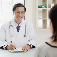 doctor talking with his patient