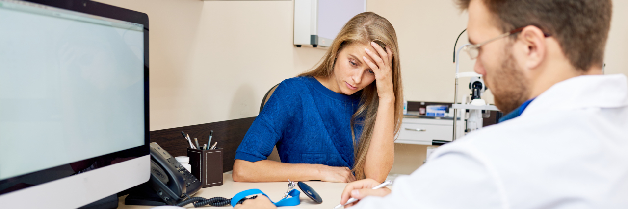 The Challenges of Finding Doctors When You're Rare and Chronically Ill Portrait of sad young woman in doctors office