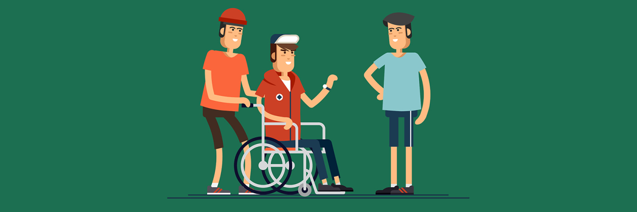 Finding Independence Through Personal Care Aides Young people, one using a wheelchair.