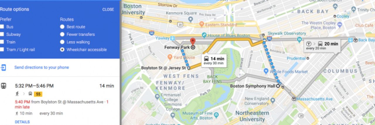 Google Adds Wheelchair Accessible Transportation Routes in Six Cities