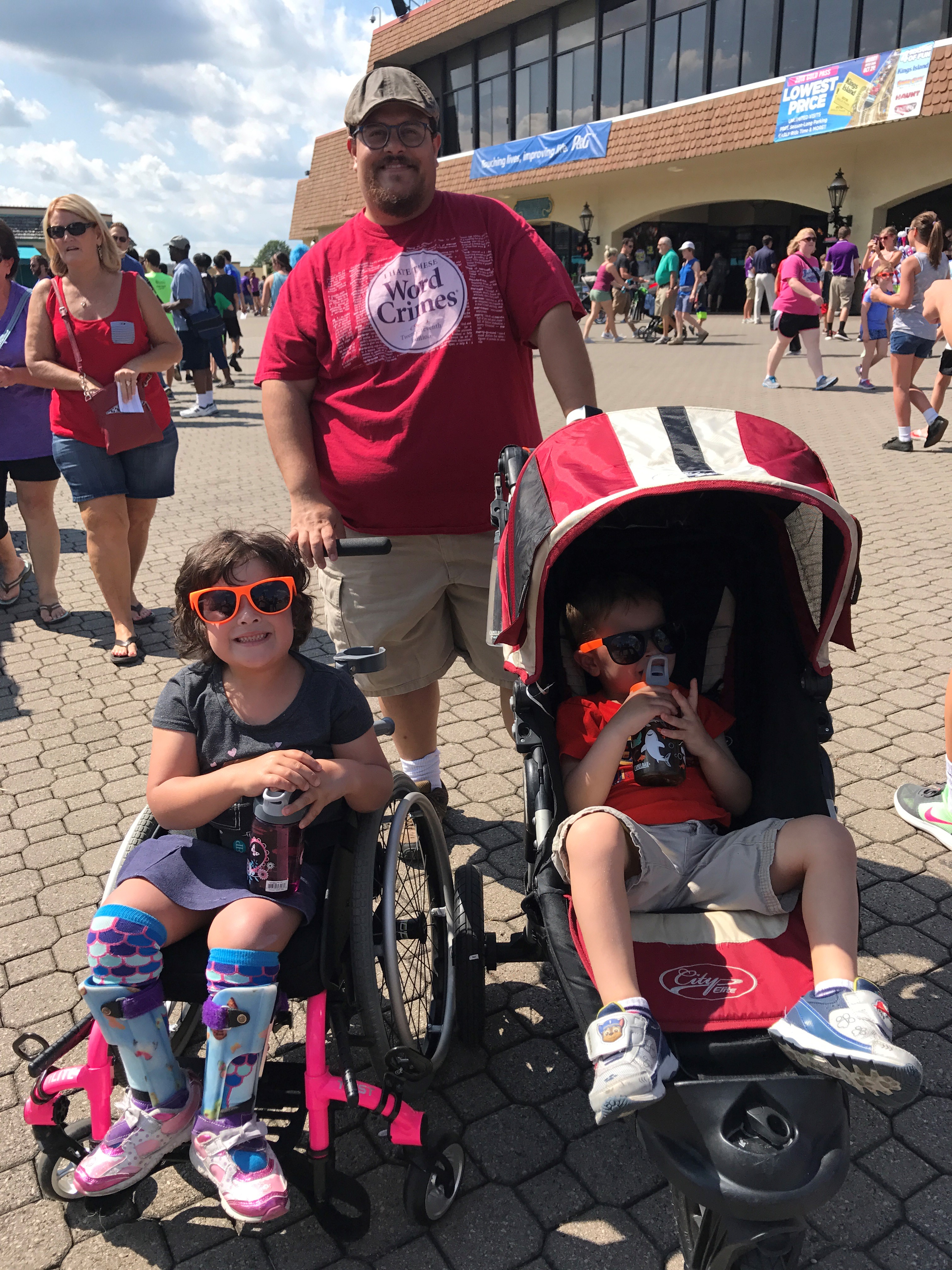 Amy's children at Kings Island