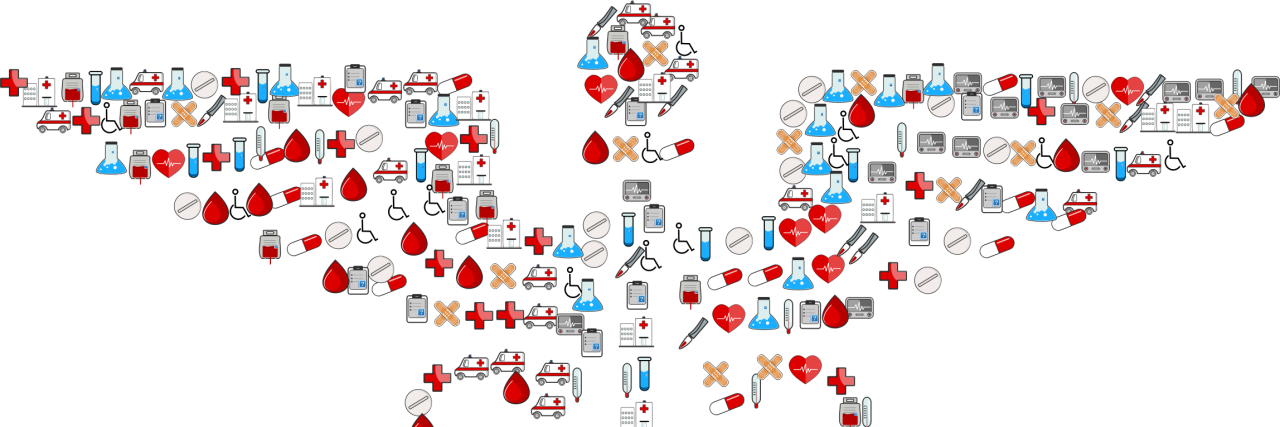 My Wife Has Chronic Pain and Needs Opioids to Survive colorful image of a medical caduceus symbol