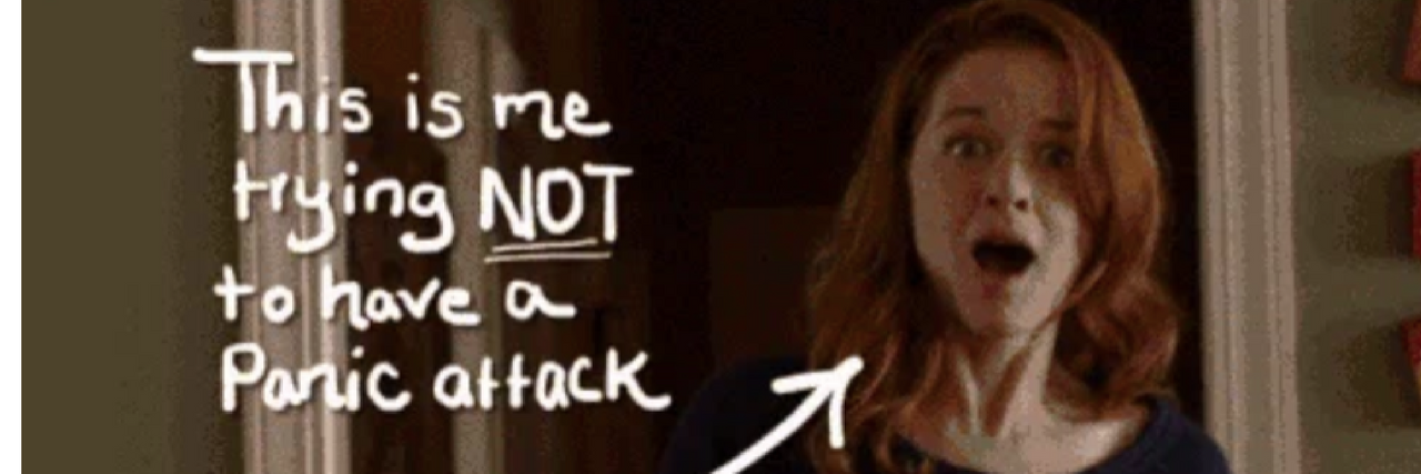 The Many Emotions of Parents of Kids With Disabilities Told by GIFs "This is me trying not to have a panic attack" GIF