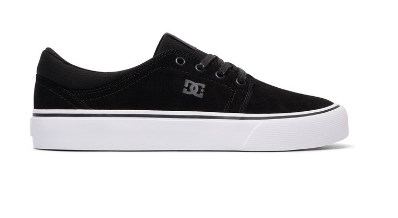 dc skate shoes black with white sole