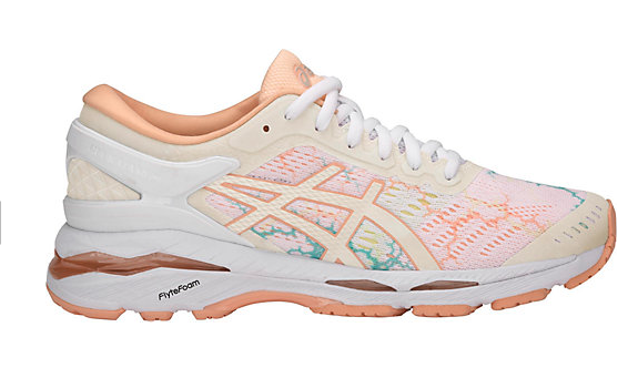 asics sneaker in orange and pink