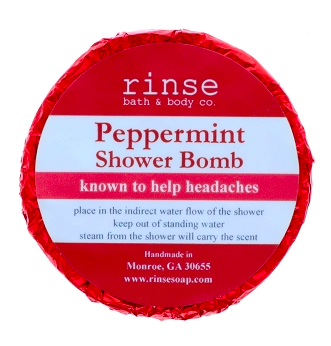 rinse peppermint shower bomb