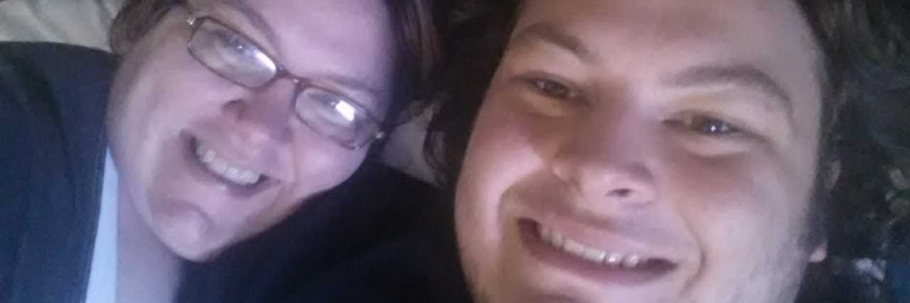 When Your Child Struggles With Depression, Too a woman and her son smile at the camera