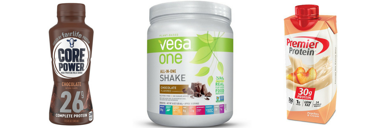 14 Meal Replacement Shakes People With Chronic Illness Recommend core power nutrition drink, vega one powder, and premier protein drink