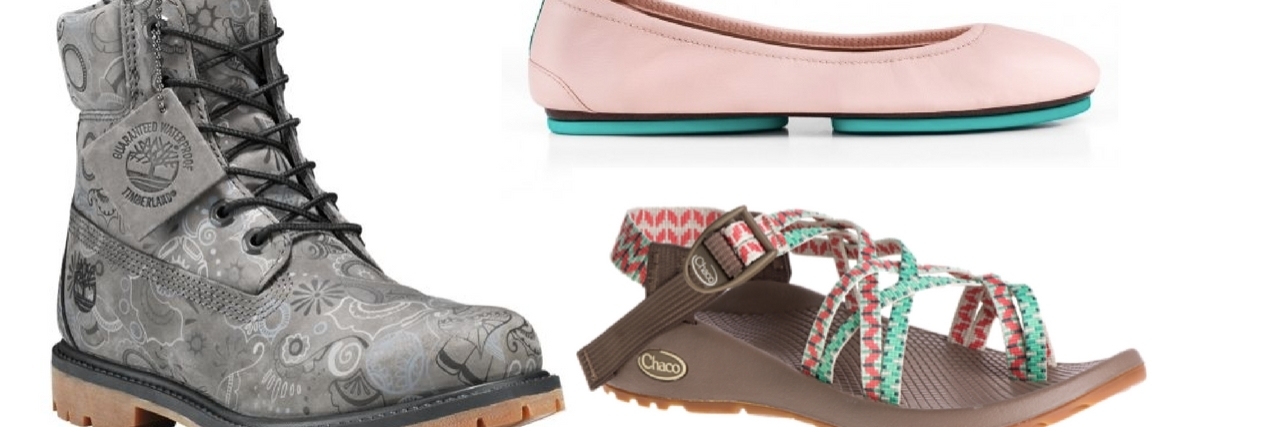 23 Shoe Brands People With Ehlers-Danlos Syndrome Recommend timberland boot, tieks flat and chacos sandal