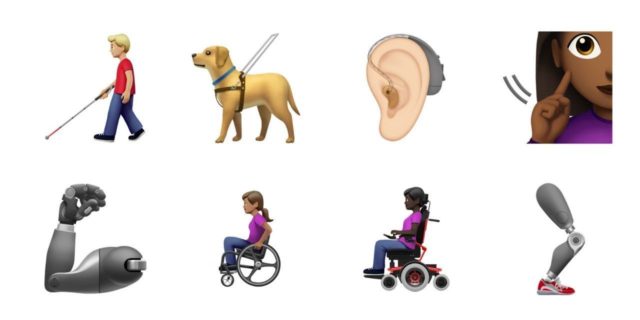 Apple disability emojis