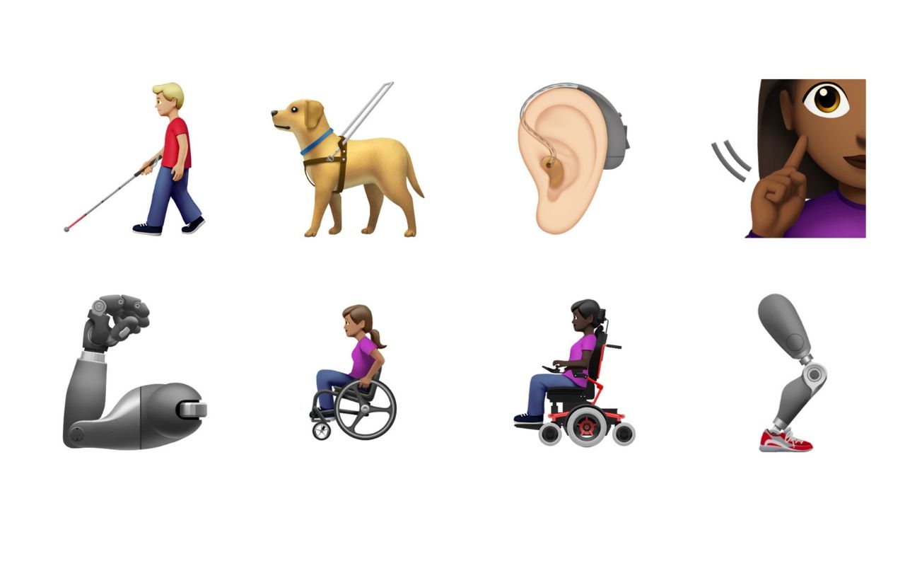 Apple disability emojis