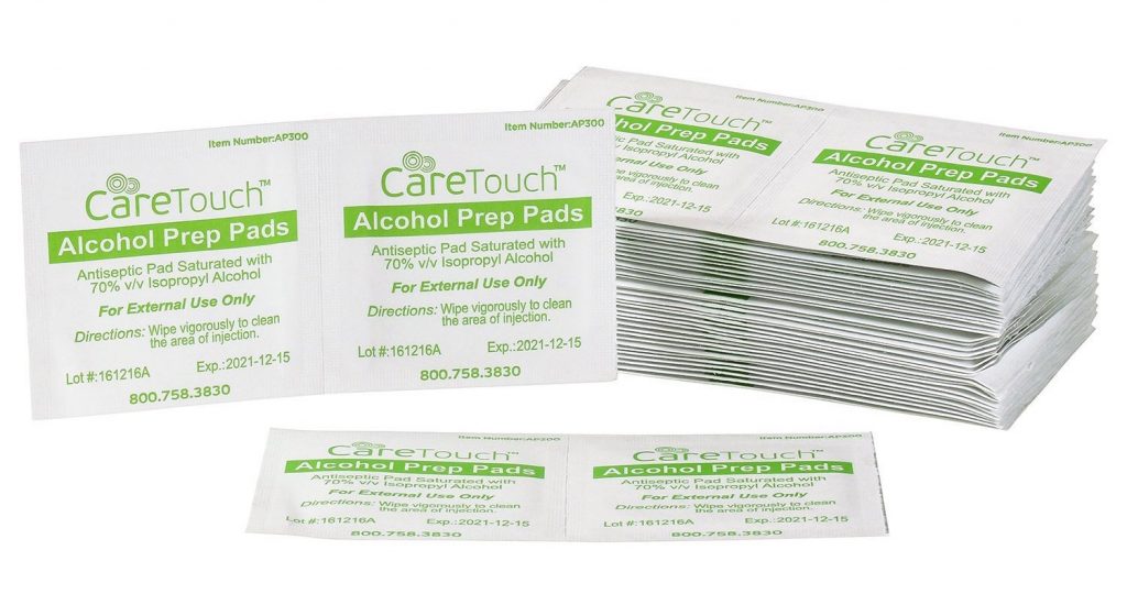 alcohol wipes