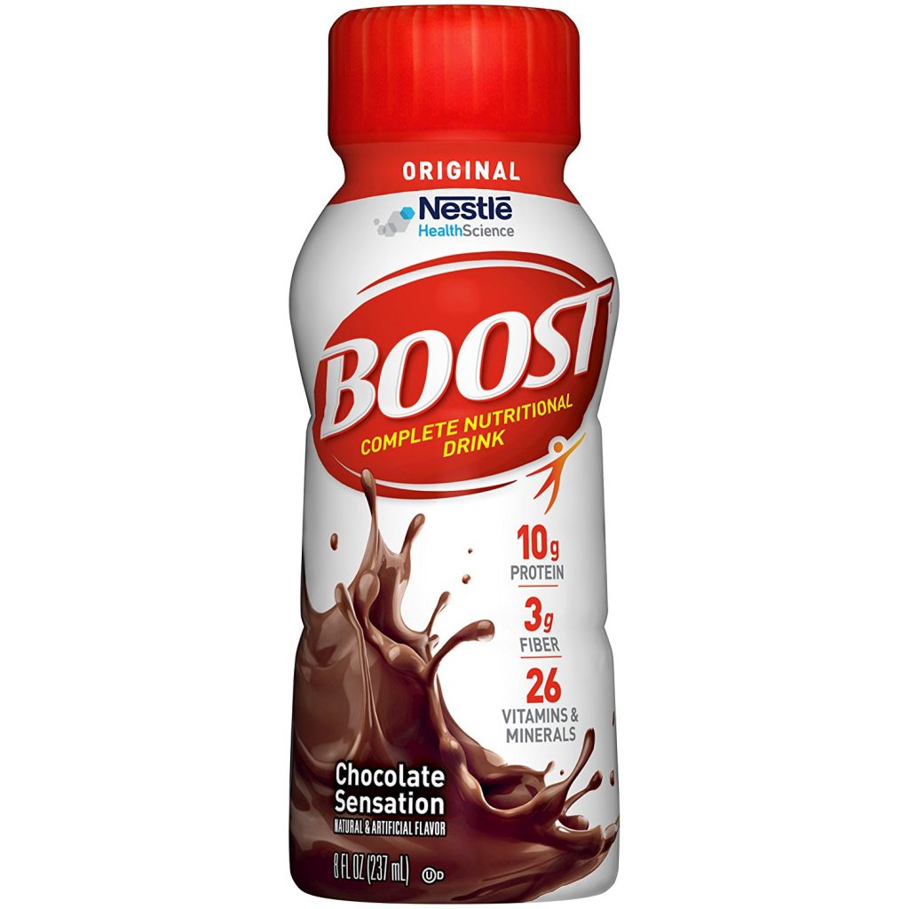 boost chocolate meal replacement drink