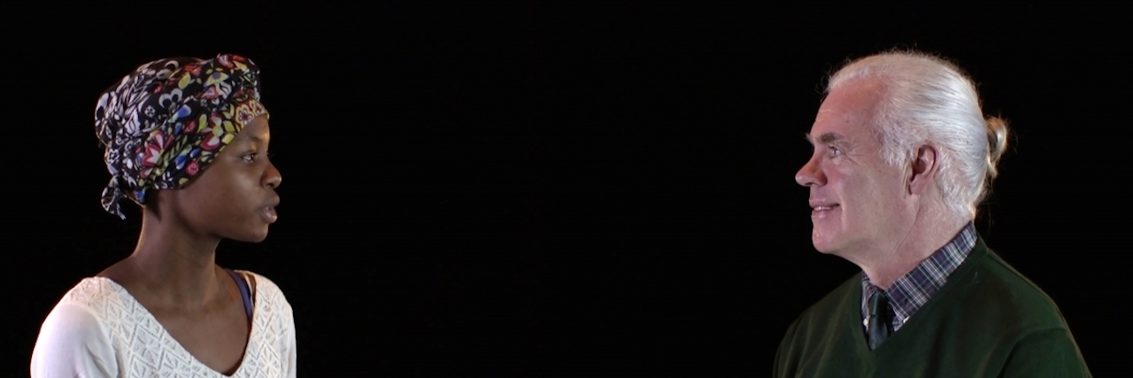 'Mr. Connolly Has ALS' Film Shows a Principal and His Students student interviewing mr. connolly