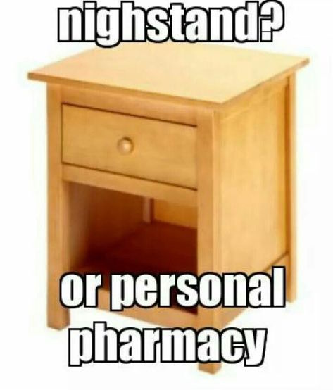 nightstand or personal pharmacy