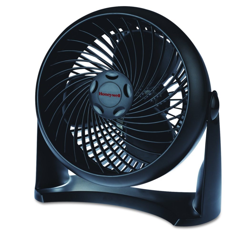 black desk fan