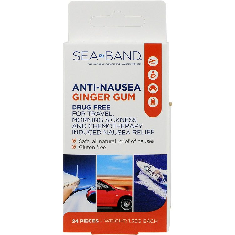 sea band anti-nausea ginger gum