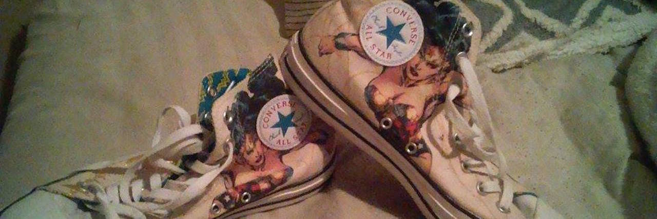 The Don't Punish Pain Rally Gives Chronic Pain Patients a Voice wonder woman converse