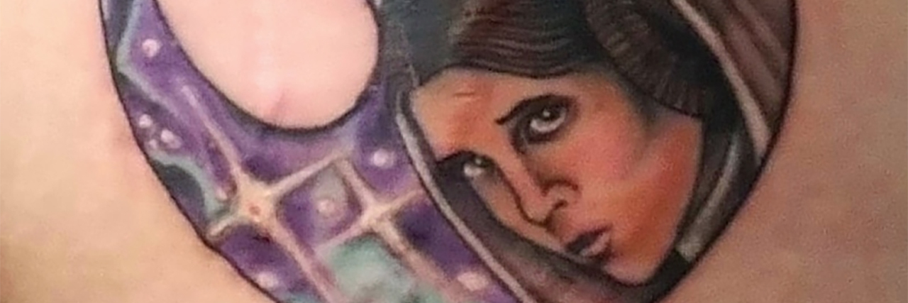 How My 'Star Wars' Tattoo Is a Symbol of Mental Health Recovery princess leia rebel symbol tattoo for mental health