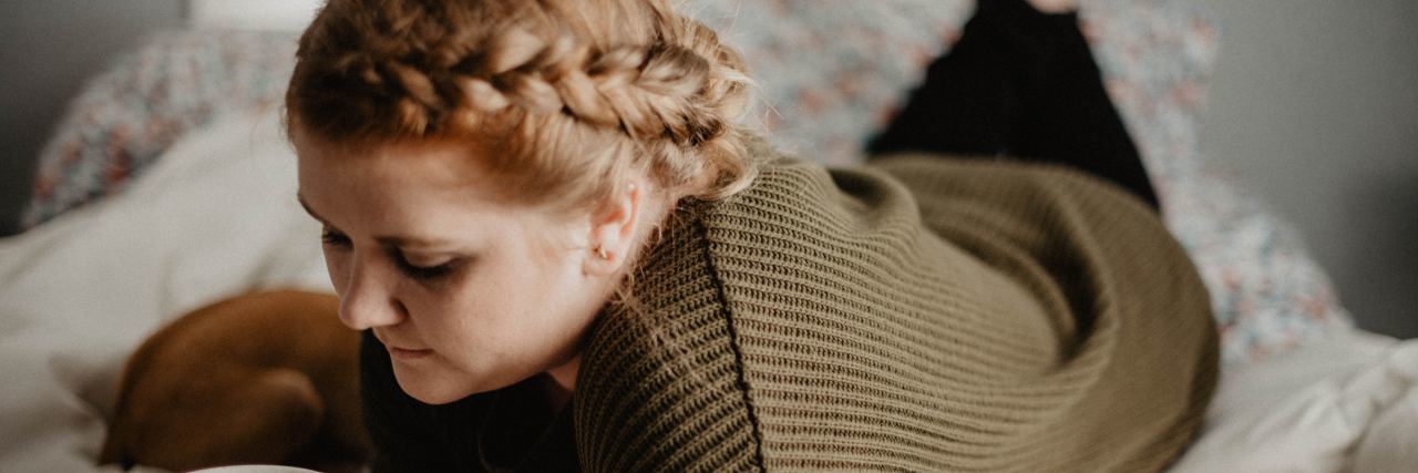 Owning Up to the Jealousy That Can Come With Illness woman drinking coffee in bed