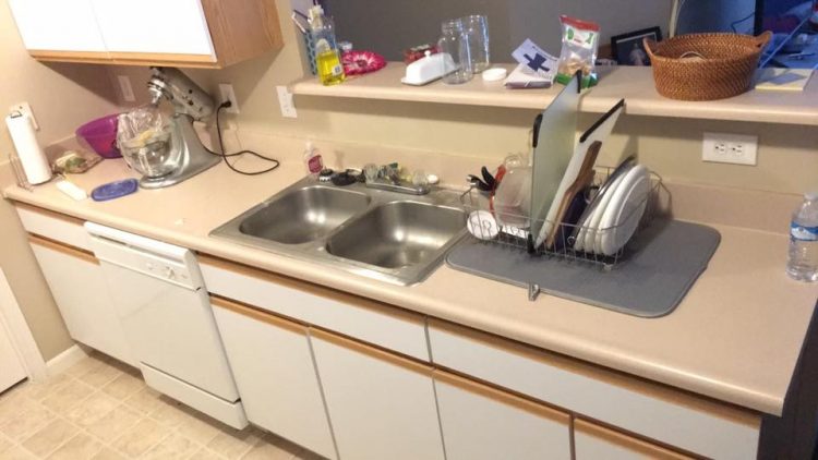 kitchen sink and counter