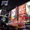 Broadway theater billboards in Times Square.