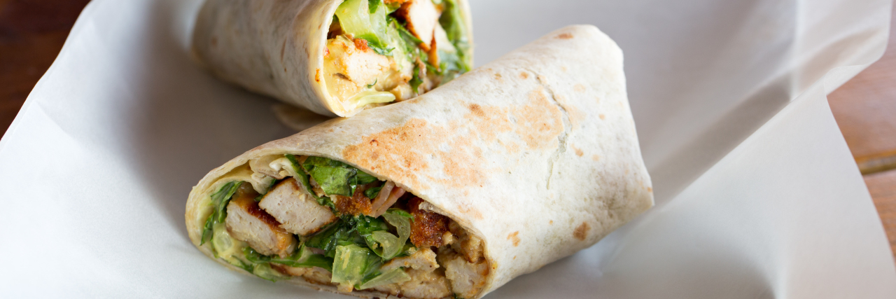 Dealing With PTSD After My Fiance's Death Chicken Caesar salad sandwich wraps