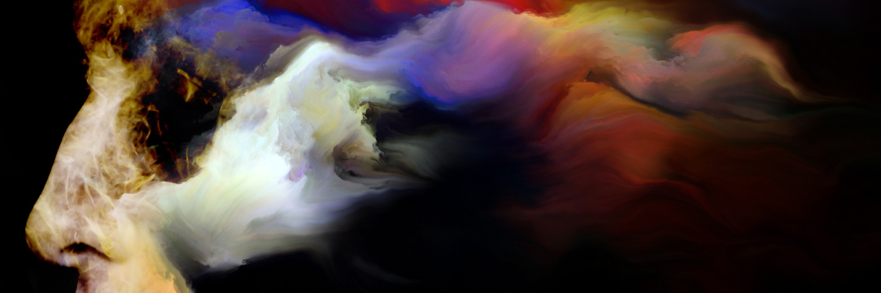 A Cancer Diagnosis and Wondering, 'Will I Ever Be 'Me' Again?' Interplay of surreal woman's portrait and fractal elements on the subject of imagination, creativity, spirituality and dreaming