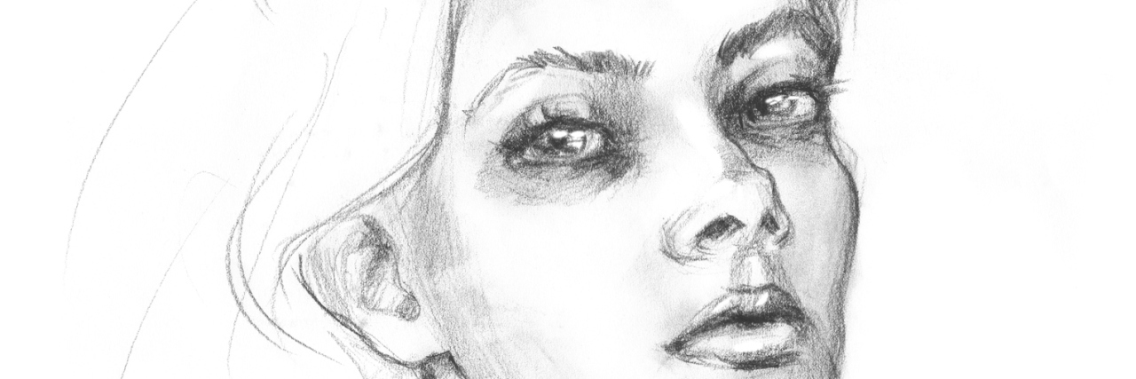 What No One Tells You About 'Being Strong' When You Become Ill A sketch of a woman.