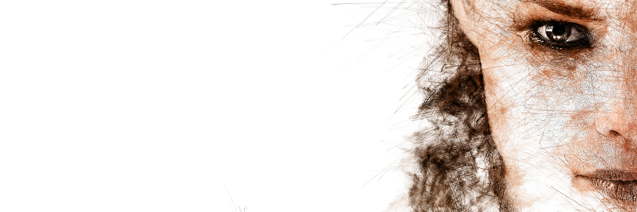 3 Body-Focused Repetitive Behaviors You Should Know About Half face of a young woman. Image with a digital effects