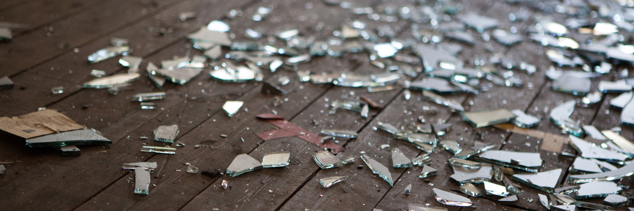 What It Feels Like to Live With Chronic Illness shattered glass on the floor