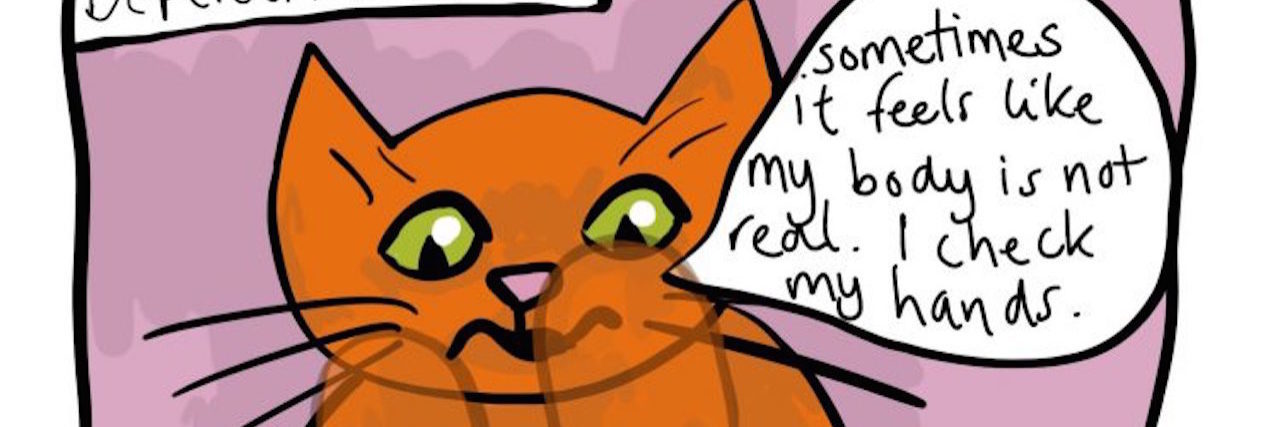 Hannah Daisy Illustrates What Dissociation Feels Like