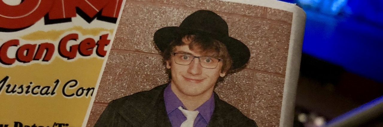 The Gift of Musical Theatre for My Autistic Son A picture of Ryan dressed up as his role in the play.