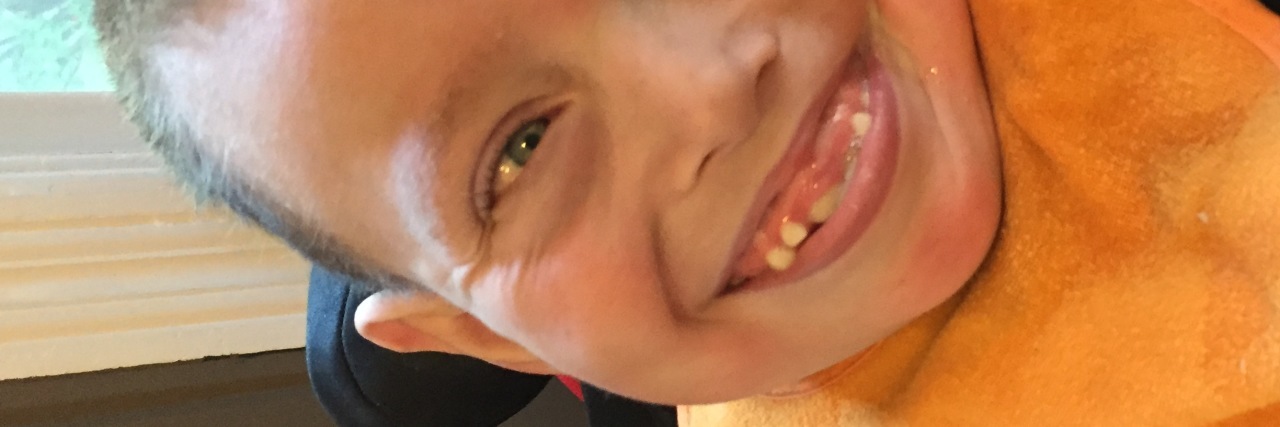 Answering 'How Are You' As the Parent of a Child With Disabilities The author's son smiling