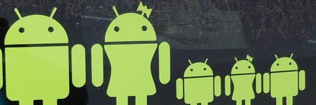Android logos.