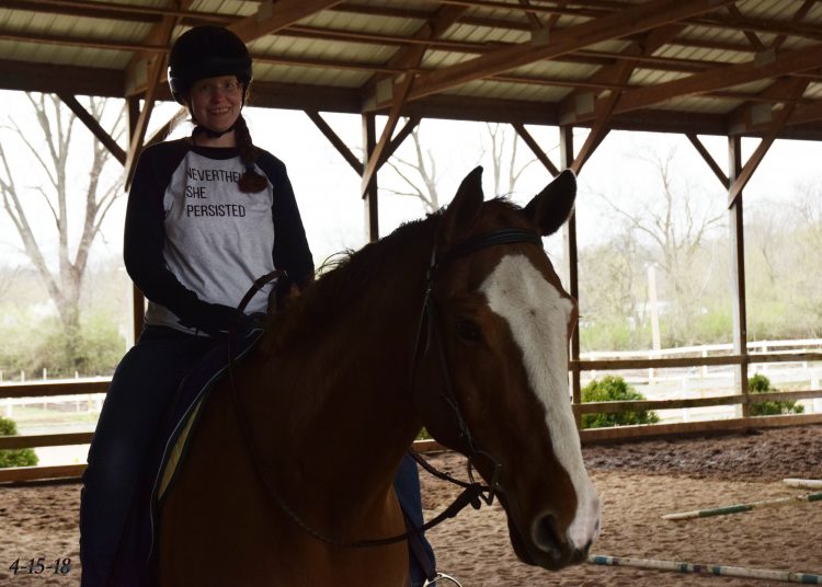 Sally on a horse 