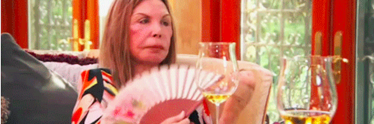 18 Memes That Describe What Excessive Sweating Is Like woman fanning herself