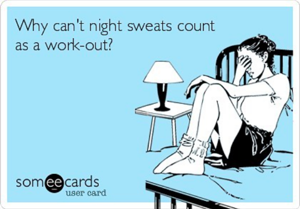 why can't night sweats count as a workout?