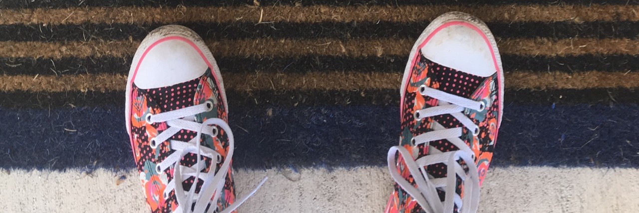 Converse Shoes for People With Cerebral Palsy Feet in Converse shoes.