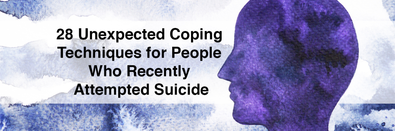 Coping Techniques for People Who Recently Attempted Suicide Watercolor of a person. 28 Unexpected Coping Techniques for people who recently attempted suicide