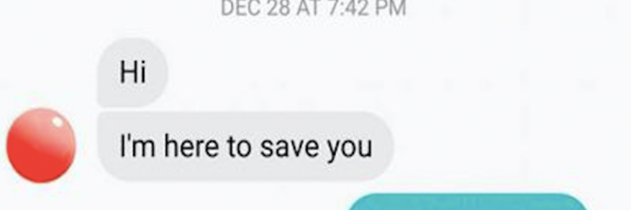 19 Real Texts People Got While They Were Struggling With Anxiety Text message that reads: Hi, I'm here to save you
