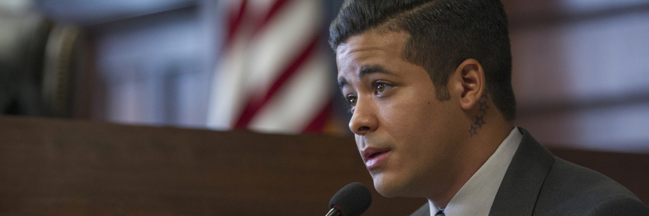 '13 Reasons Why' Season 2 Episode 10 Review: 'Smile, Bitches' Image of Tony testifies