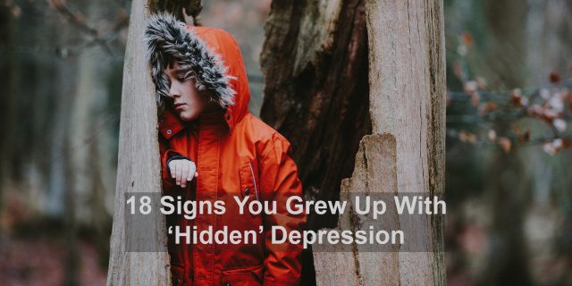 18 signs you grew up with hidden depression boy in woods hiding in tree