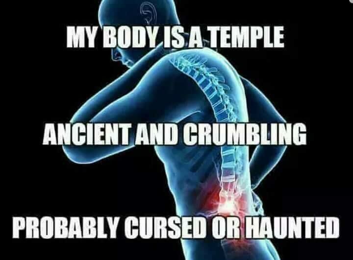 my body is a temple. ancient and crumbling, probably cursed or haunted