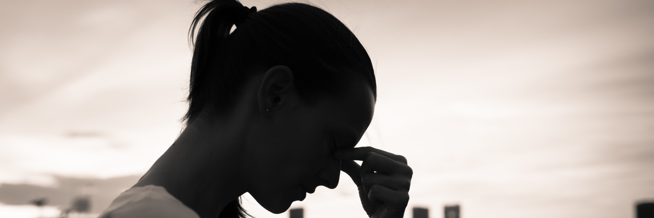 Autism and an Unexpected Diagnosis of Anxiety Anxious woman in the city.