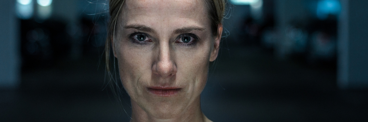 Please Don't Roll Your Eyes at Me When I Tell You I Have Fibromyalgia A picture of a serious middle aged woman.