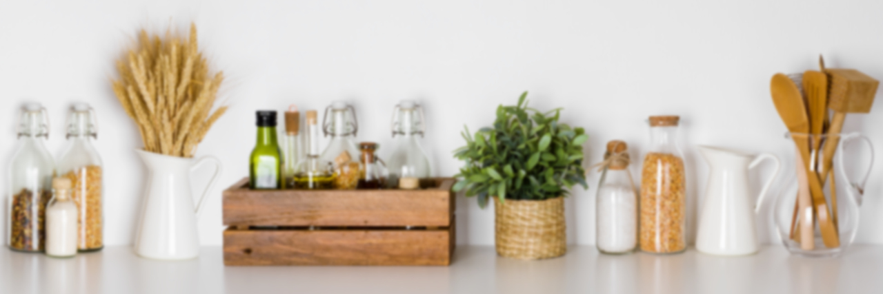 Benefits of Using a Wheelchair in the Kitchen Cooking utensils and herbs in kitchen.